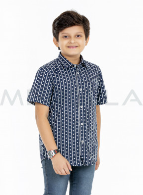 Boy's Casual Shirt Short Sleeve ( 8 to 13 years) - BHS200723B